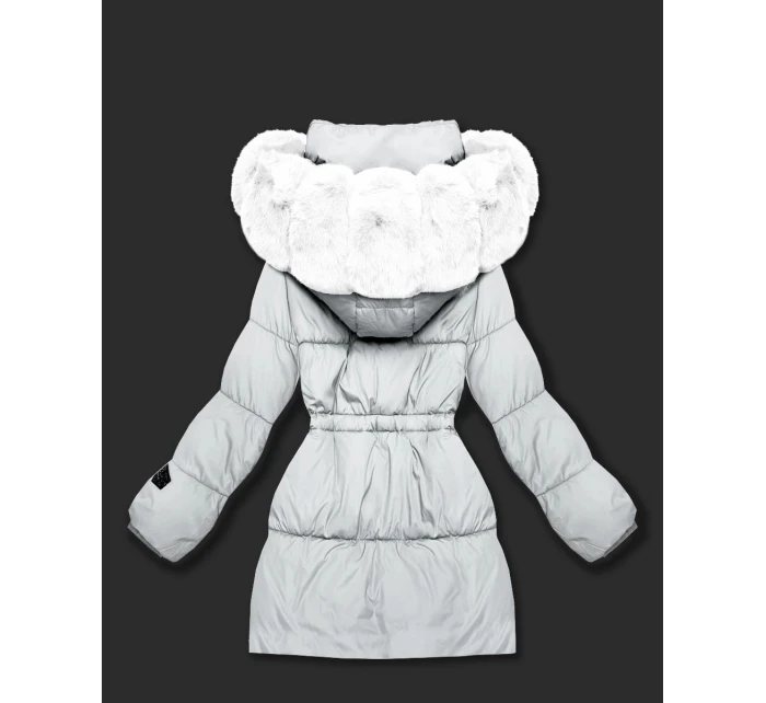 Zimowa kurtka damska z kapturem jasny beżowy model 21721858 - S'WEST Zimowa kurtka damska z kapturem jasny beżowy model 21721858 - S'WEST