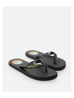 Plážové šľapky RIP CURL Wetty Fade Bloom Open Toe – čierne
