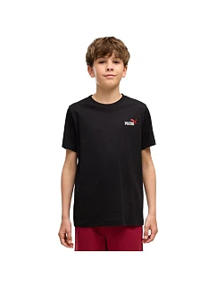 Dětské tričko Ess 2 Color Small No.1 Logo Tee, černé, model 22300940 - Puma
