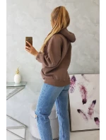 Mikina s kapucňou mocca