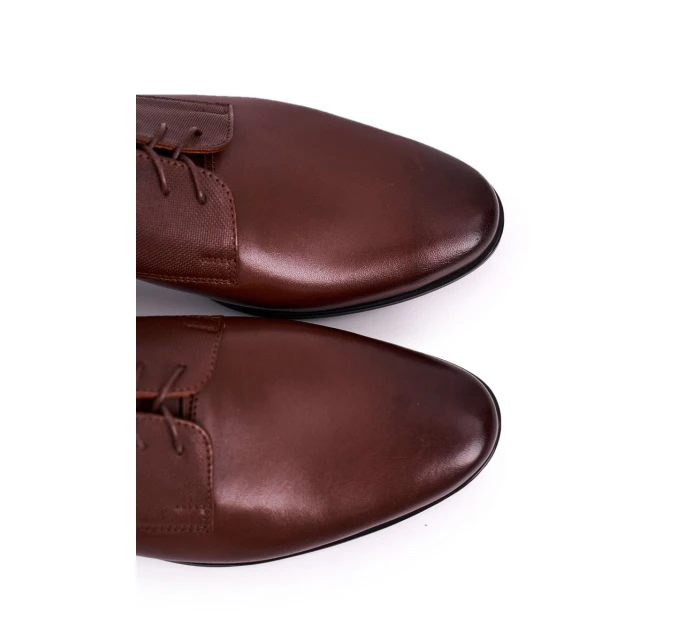 Męskie Skórzane Mokasyny BEDNAREK Brązowe