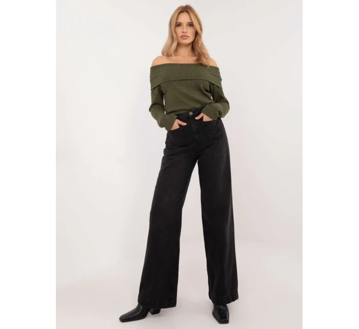 Džínsové nohavice D80016BD62456B150 black