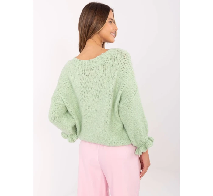 Sweter MI SW model 20849260 pistacjowy - FPrice