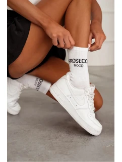 Dámske ponožky PROSECCO MOOD - biele