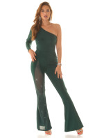 Sexy Koucla one-shoulder Overall with glitter