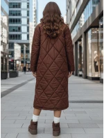 Kurtka damska WARMISSA pikowana brązowa FashionStreet TY4917z Kurtka damska WARMISSA pikowana brązowa FashionStreet TY4917z
