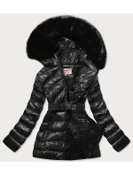 BŁYSZCZĄCA KURTKA ZIMOWA NA MISIU CZARNA model 21243295 - MHM