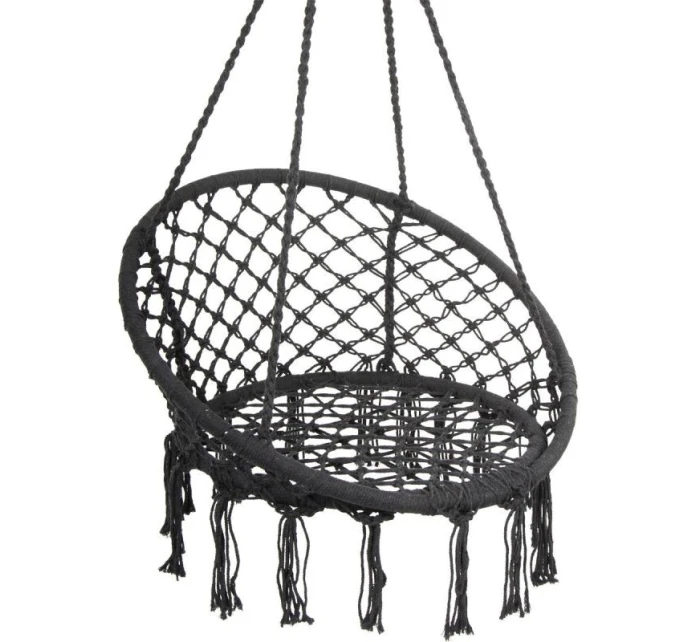 Závesná sedačka DRAGON HAMMOCK 80x60 cm tmavosivá