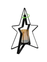 KOVOVÝ SVIETNIK 31,5 CM HVIEZDA SĽUDA