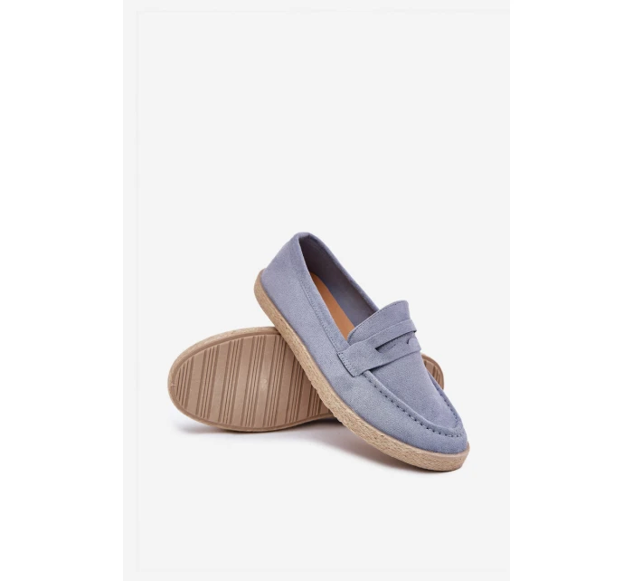 Pánské Mokasíny S Pletením Modré model 21701399 - Boto