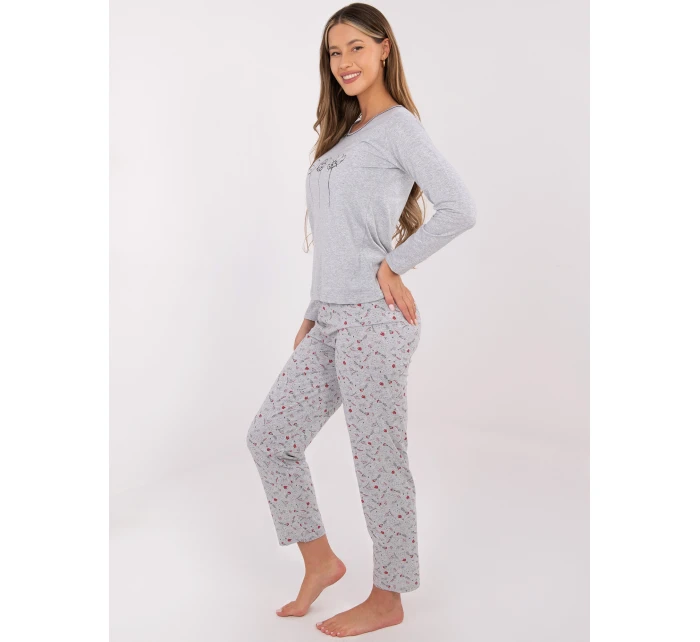DU PI FP 003.99P sivé pyžamo