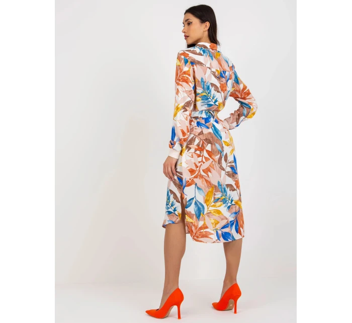 Dámske šaty EM SK 003U 1.07 Brown-beige mix - FPrice Dámske šaty EM SK 003U 1.07 Brown-beige mix - FPrice