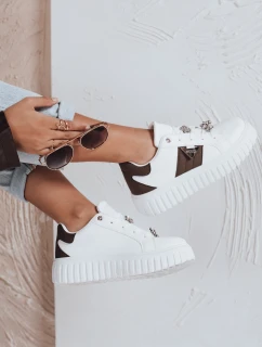 Dámske tenisky na platforme biele FashionStreet ZY1058