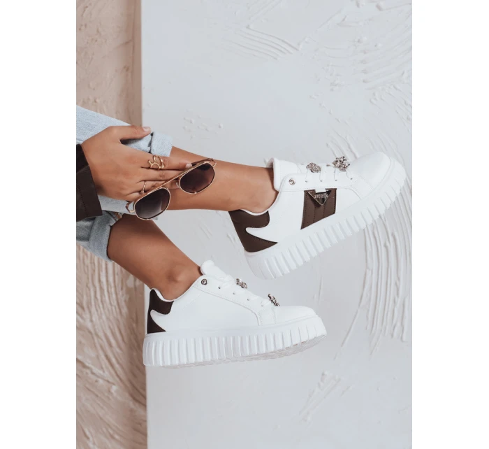 Dámske tenisky na platforme biele FashionStreet ZY1058