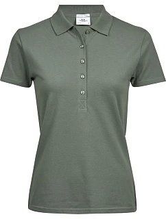 Tee Jays TJ 145 Dámske luxusné ťažké strečové piqué polo 18.0145 listovo zelené