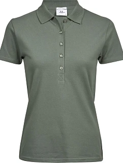 TJ 145 Dámské luxusní těžké strečové piqué polo green model 22448736 - Tee Jays