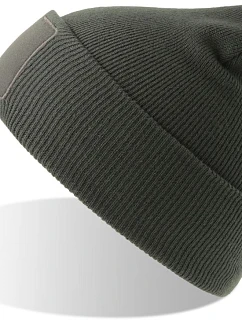 Atlantis Headwear Wind-S Patch Pletená čiapka s nášivkou 33.0293 tmavošedá