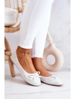 Baleriny Damskie Klasyczne Profilowana Wkładka Białe Fimme Baleriny Damskie Klasyczne Profilowana Wkładka Białe Fimme