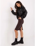 Sukňa RV SD 4793 1.32 tmavohnedá