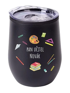 Personalizovaný termohrnček „BOWL“ pre pani učiteľku/pána učiteľa (učebné pomôcky)