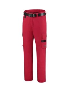 Pracovné nohavice Twill unisex pracovné nohavice červené