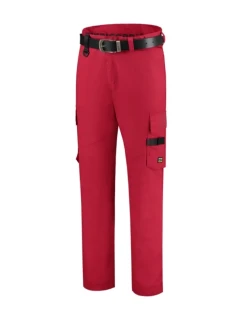 Pracovné nohavice Twill unisex pracovné nohavice červené