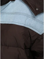 Kurtka puchowa damska pikowana z kapturem brązowa model 22394870 - FashionStreet Kurtka puchowa damska pikowana z kapturem brązowa model 22394870 - FashionStreet
