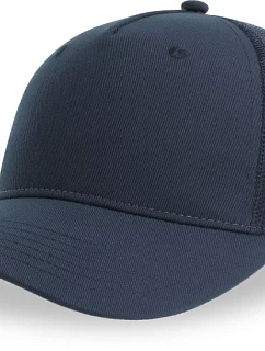 Atlantis Headwear Zion 5-panelová truckerová čiapka 33.0120 tmavomodrá/tmavomodrá