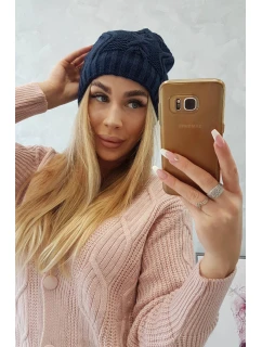 Fleecová čepice  navy blue model 18750813 - K-Fashion