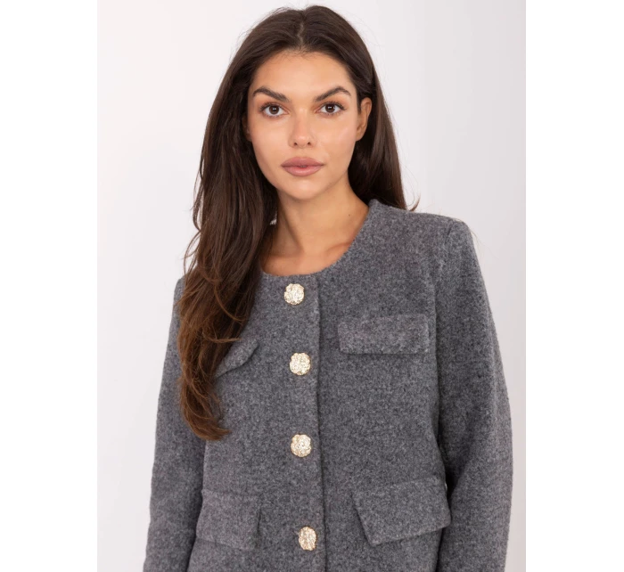 IT KR bunda FL9586.64 tmavo sivá IT KR bunda FL9586.64 tmavo sivá