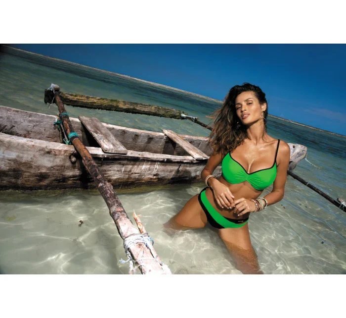 Plavky Jennifer Bright Green-Nero M-408 (9) - Marko Plavky Jennifer Bright Green-Nero M-408 (9) - Marko