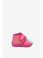 Detské papuče na suchý zips - fuchsiová Jeselle Detské papuče na suchý zips - fuchsiová Jeselle