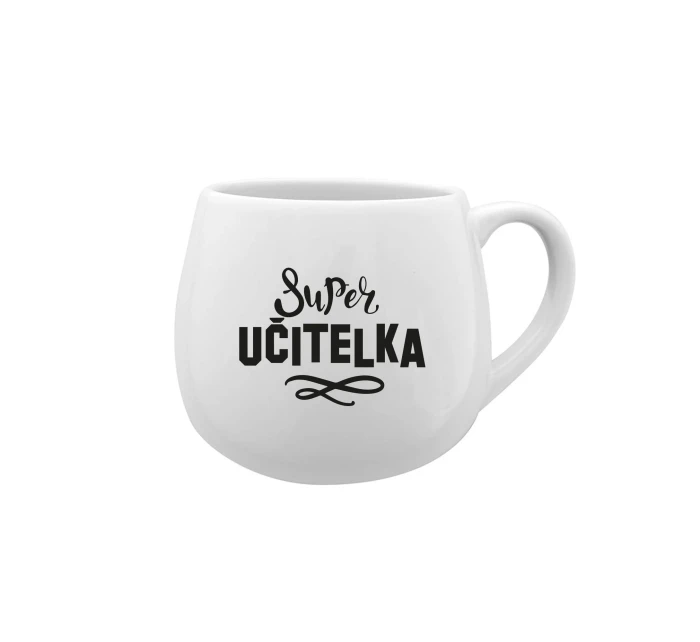 SUPER UČITELKA - bílý keramický hrníček 300 ml