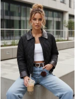 Kurtka przejściowa damska pikowana czarna model 22025111 - FashionStreet