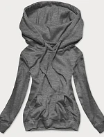 Tmavo šedá dámska mikina (20002)