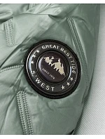 Dámská bunda v khaki barvě s kožešinovou podšívkou model 21809010 - S'WEST Dámská bunda v khaki barvě s kožešinovou podšívkou model 21809010 - S'WEST