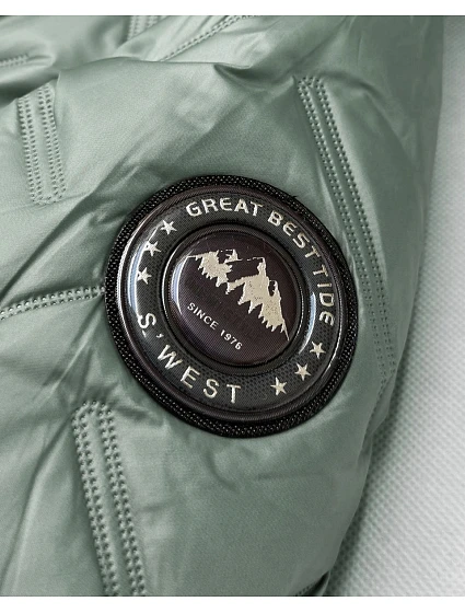 Dámská bunda v khaki barvě s kožešinovou podšívkou model 21809010 - S'WEST