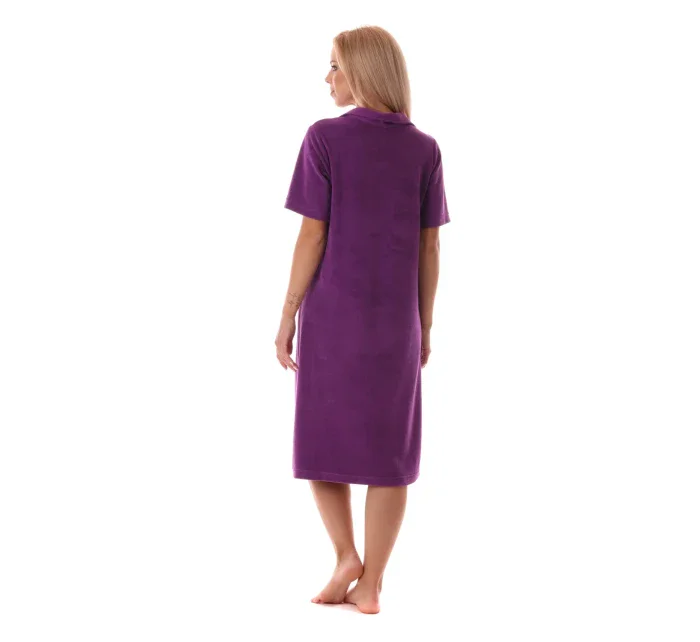 Dámske šaty Bari s golierom šumivé hrozno - Vestis Dámske šaty Bari s golierom šumivé hrozno - Vestis