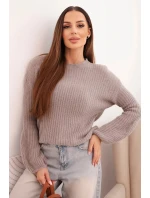 Dámsky detský sveter z alpaky s volánovými rukávmi fango Dámsky detský sveter z alpaky s volánovými rukávmi fango