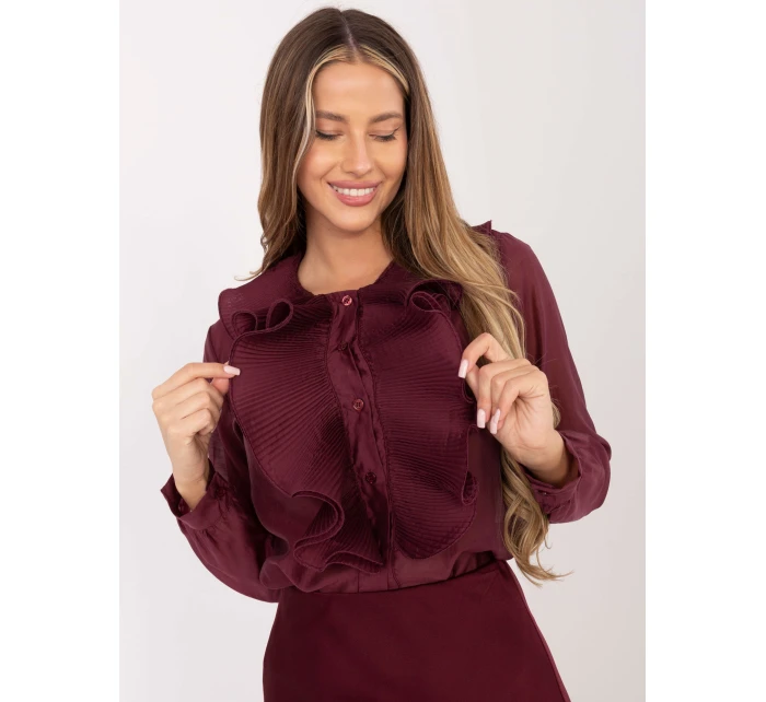 Košeľa IT KS 28990.05P bordová Košeľa IT KS 28990.05P bordová