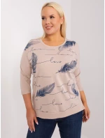 Bluzka RV BZ model 19465436 beżowy - FPrice