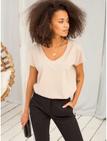 Tričko RV TS 4832.01P béžové Tričko RV TS 4832.01P béžové