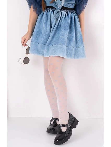 RAJSTOPY DZIEWCZĘCE WZORZYSTE model 19751104 - Knittex