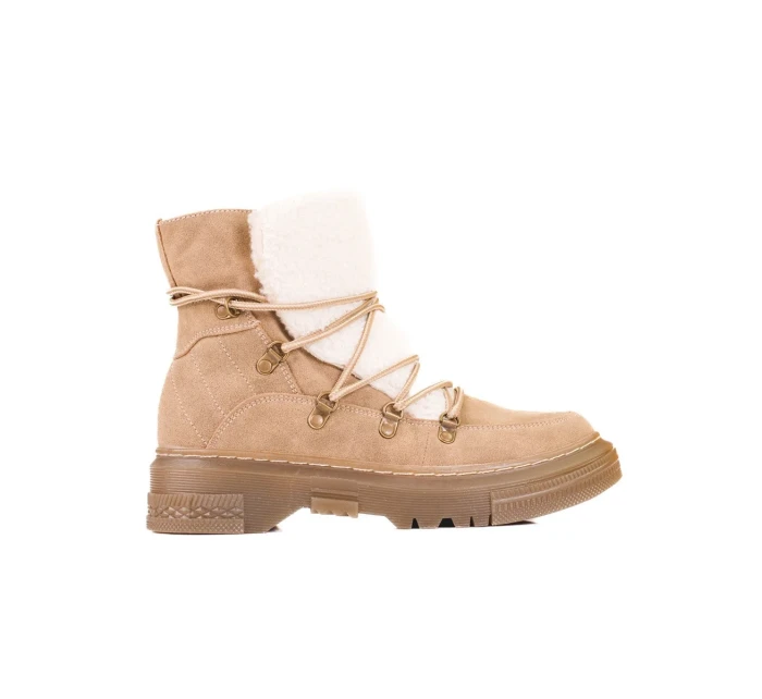 Pohodlné dámské sněhule hnědé bez podpatku Pohodlné dámské sněhule hnědé bez podpatku