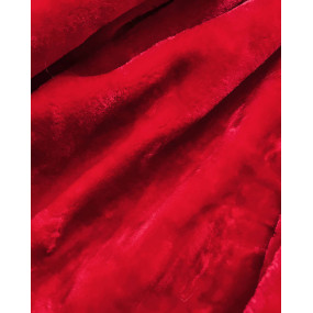 Červená dámska zimná bunda s odopínacou podšívkou (B2715-4)