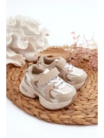 Dziecięce Buty Sportowe Sneakersy Na Rzep Beżowe Rulagia Dziecięce Buty Sportowe Sneakersy Na Rzep Beżowe Rulagia