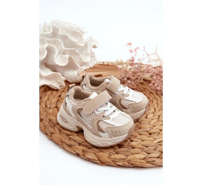 Dziecięce Buty Sportowe Sneakersy Na Rzep Beżowe Rulagia Dziecięce Buty Sportowe Sneakersy Na Rzep Beżowe Rulagia