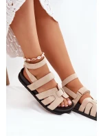 Eko Semišové Sandály Dámské S Béžové model 21699103 - Boto