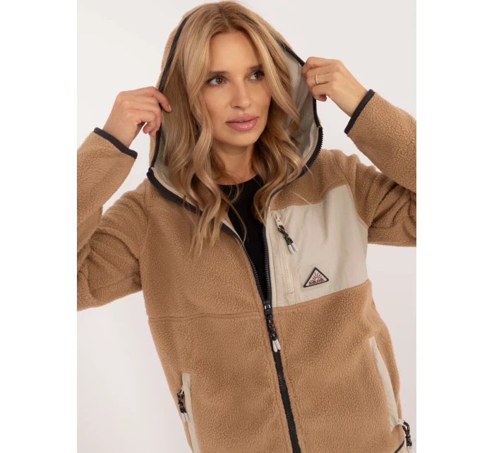 Mikina D20001M02671A2 svetlohnedá