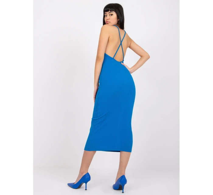 Šaty RV SK model 17050003 tmavě modrá - FPrice Šaty RV SK model 17050003 tmavě modrá - FPrice